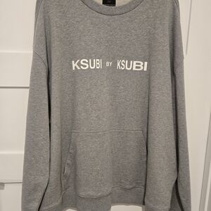 Ksubi NWOT Gray Sweatshirt with Koala Pocket